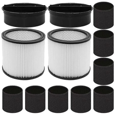 Filtre de rechange pour filtres, filtre pour aspirateur eau et poussière avec couvercle --- (1/5)