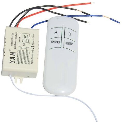 Récepteur de télécommande sans fil marche/arrêt pour lampe 220 V (1/5)
