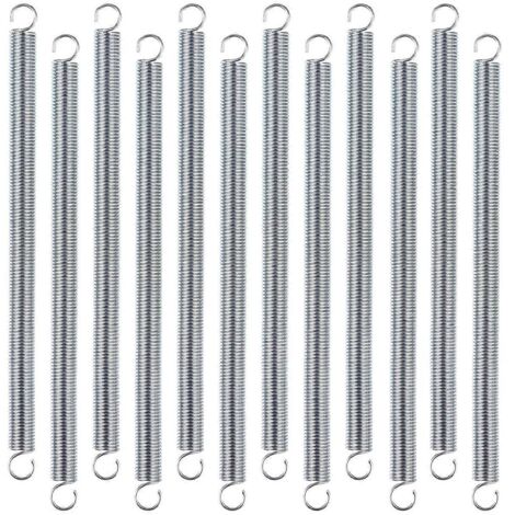 12 ressorts d'extension, 3/8 x 6-1/2 pouces, acier à ressort de 0,047 pouce (1/5)