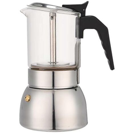 Cafetière italienne 300 ml, cafetière Moka en acier inoxydable (1/5)