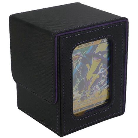 Boîte de rangement pour plus de 100 cartes de jeu - Noire &-- (1/5)