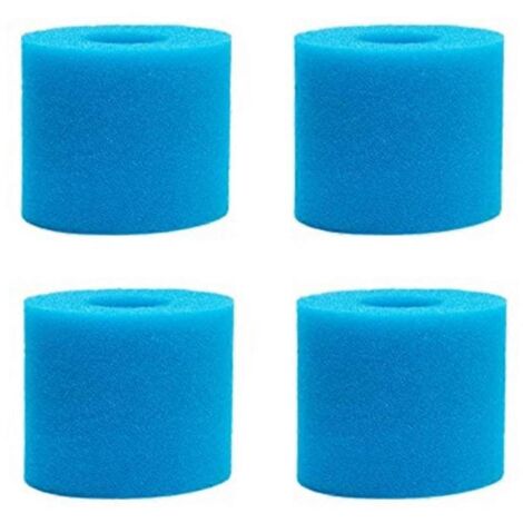 Lot de 4 filtres de piscine de type H, mousse filtrante de rechange -- (1/5)