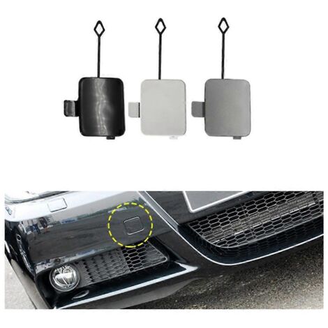 Cache-œillet de remorquage de pare-chocs avant 51117167575 pour 3 E90 05-08 Noir-- (1/5)