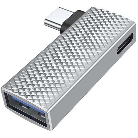 Adaptateur 2 en 1 USB C vers USB 3.1 avec port de charge Type C 100 W -- (1/5)
