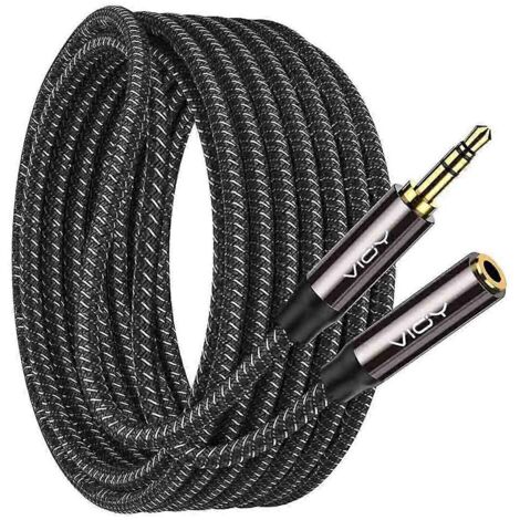 Câble audio stéréo AUX 3,5 mm pour écouteurs, smartphone et tablette (2 m) (1/5)