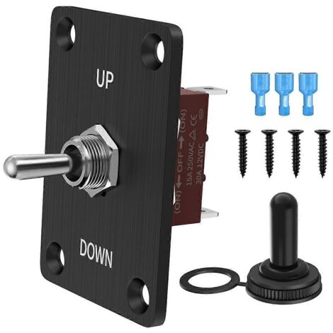 Interrupteur à bascule momentané 30 A 12 V (ON)/Off/(ON) pour commande de moteur de camping-car (1/5)