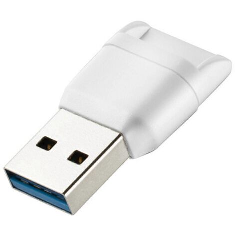 Adaptateur lecteur de cartes mémoire USB 3.0 haute vitesse, blanc (1/5)