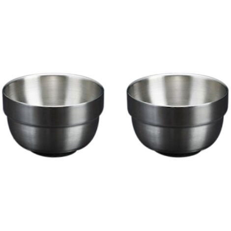Verre à saké double paroi en acier inoxydable de 80 ml, mini verre à vin blanc, B-- (1/5)