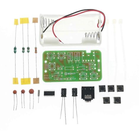 Kit de montage DIY d'un module récepteur radio stéréo FM réglable 76-108 MHz (1/5)