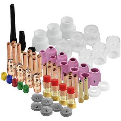 Kit d'accessoires pour torche de soudage TIG 90 pièces -17/18/26-- (1/5)