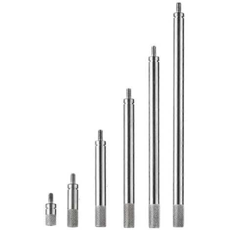 Jeu de 6 tiges d'extension pour comparateur à cadran, filetage M2.5