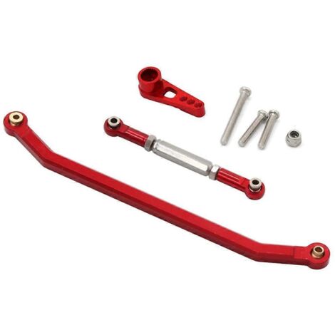Kit de biellette de direction renforcée pour voiture RC MN128 1/12, pièce rouge -- (1/5)