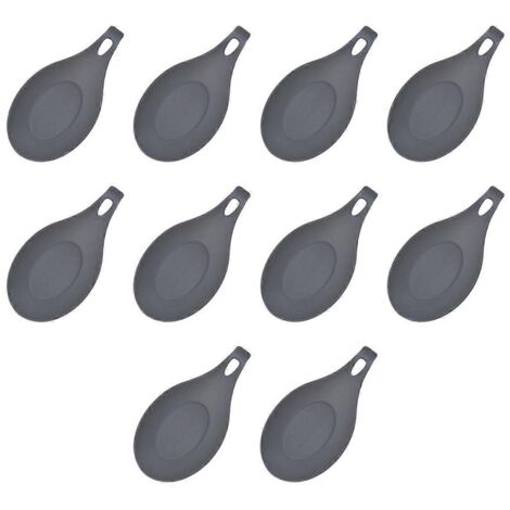 Repose-cuillère, tapis de protection alimentaire résistant à la chaleur, gris (1/5)
