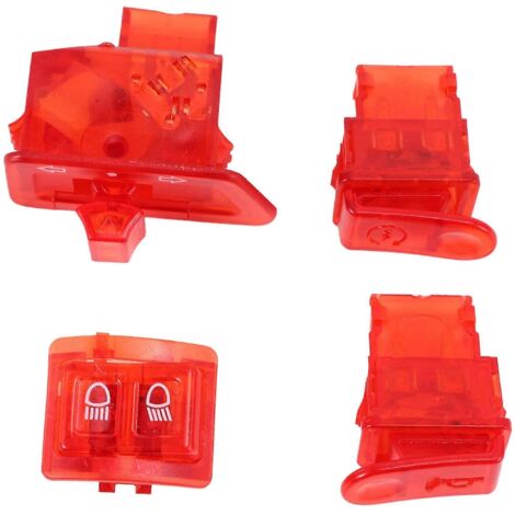 Interrupteur de klaxon de moto pour AF27 AF28 AF34 AF35 Rouge-- (1/5)