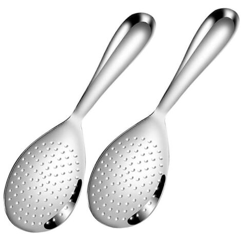 Lot de 2 cuillères à riz antiadhésives pour la cuisine, louches à riz épaisses (1/5)