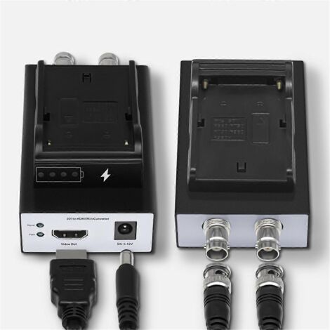 Convertisseur de câble pour caméra 1080p sans prise batterie (SDI vers) -- (1/5)