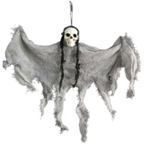 Décorations d'Halloween Crâne Fantôme Fête Maison Hantée Horreur Gris-- (1/5)