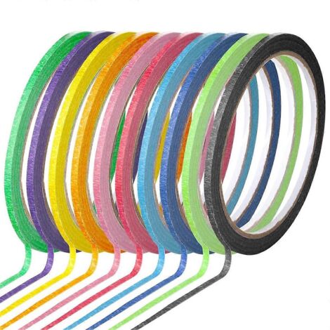 10 rouleaux de ruban adhésif fin coloré pour tableau blanc de 3 mm (1/8 po) (1/5)