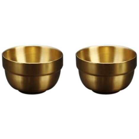 Verre à saké double paroi en acier inoxydable de 80 ml, mini verre à vin blanc, A-- (1/5)