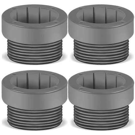 Adaptateur fileté pour stabilisateur de parasol de piscine, gris-- (1/5)