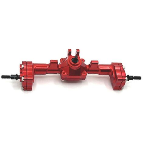 Kit d'essieu arrière complet en métal pour voiture RC FMS rouge-- (1/5)