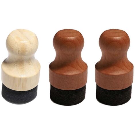Applicateur d'huile et de cire pour planches à découper en bois (3 pièces) (1/5)