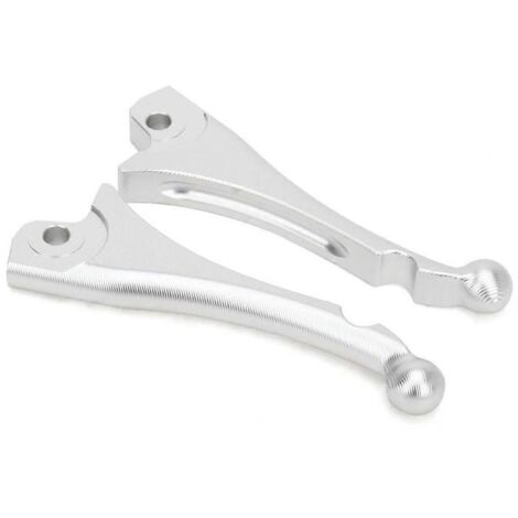 Kit d'accessoires pour leviers de frein et d'embrayage de moto Silver-- (1/5)
