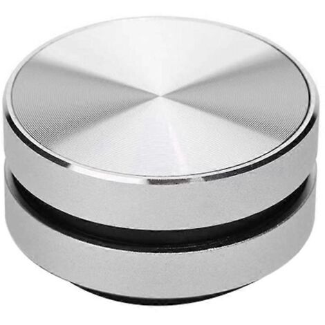 Mini enceinte Bluetooth portable qui transforme n'importe quel objet en enceinte (argentée) (1/5)