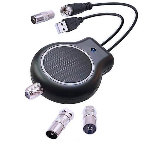 Amplificateur d'antenne TVHD extérieur ou intérieur HD FM DVB alimenté par USB 32 dBi (1/5)