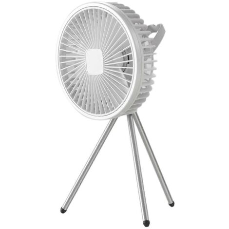 Ventilateur de camping sans fil, ventilateur de plafond électrique blanc (1/5)