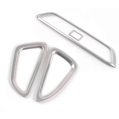 Cache de sortie d'air en acier inoxydable argenté pour voiture MG MG5 (lot de 4) (1/5)