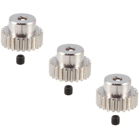 3PCS Arbre de 3,175 mm Pignon métallique pour moteur, 23 dents-- (1/5)