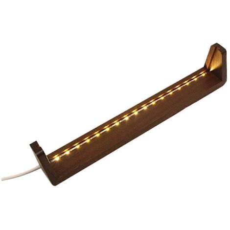 Cadre d'affichage lumineux en bois en forme de U de 8 pouces avec LED intégrée (1/5)