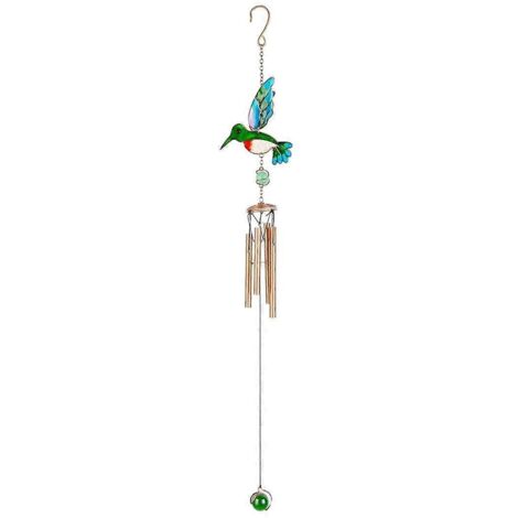 Carillons éoliens, carillons éoliens oiseaux pour extérieur, décoration de patio, vert -- (1/5)