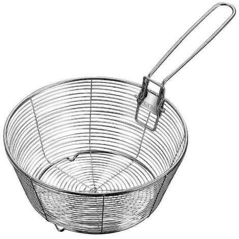 Panier passoire à mailles fines, fond antiadhésif, poignée pliable, 26 cm (1/5)