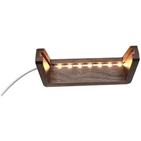 Cadre d'affichage lumineux en bois en forme de U de 5 pouces avec LED intégrée (1/5)