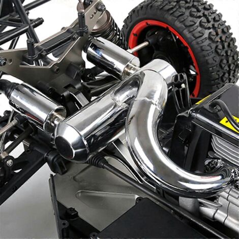 Tuyau d'échappement double silencieux pour voiture RC 1/5 5Ive T Rovan-- (1/5)