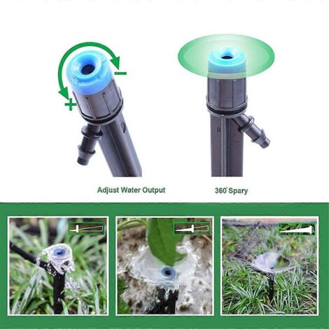 Arroseurs de jardin à 360 degrés pour tuyau de 4/7 mm (1/4 pouce), B-- (1/5)