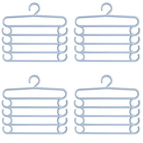 Porte-pantalons multifonctionnel à 5 niveaux pour un gain de place optimal dans la maison (1/5)
