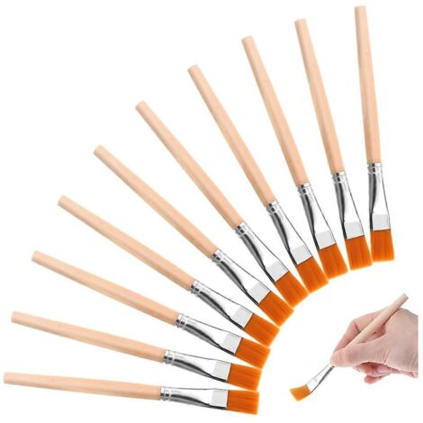 Lot de 30 pinceaux plats en bois de 19 mm (3/4 pouce) pour artistes et loisirs créatifs. (1/5)