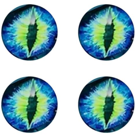 Autocollant phare yeux de bête, autocollant yeux 3D bleu (1/5)