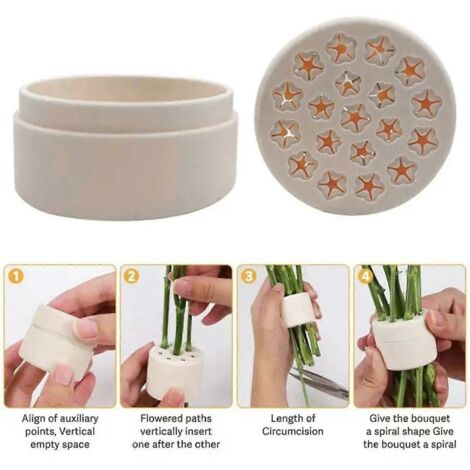 Support de tige florale en spirale fiable pour ikebana D-- (1/5)