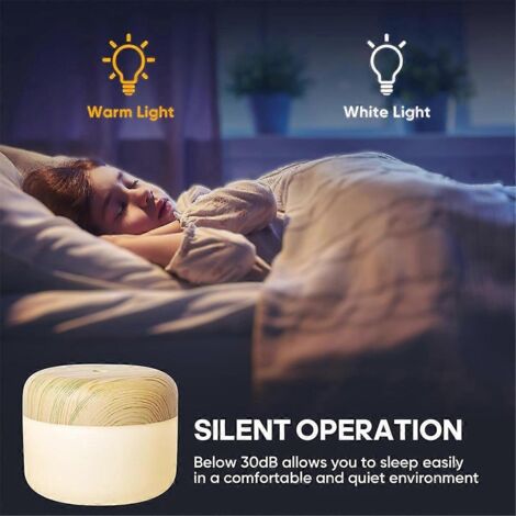 Petit humidificateur pour chambre à coucher - Mini humidificateur de bureau personnel 400 ml (1/5)