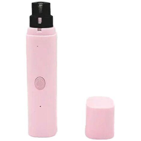 Coupe-ongles électrique pour chiens, rechargeable, rose.