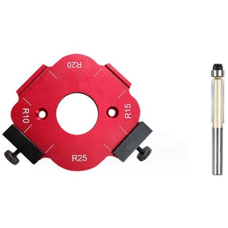 Gabarit de positionnement d'angle d'arc, gabarit de rayon d'angle pour défonceuse, 10-25R-- (1/5)
