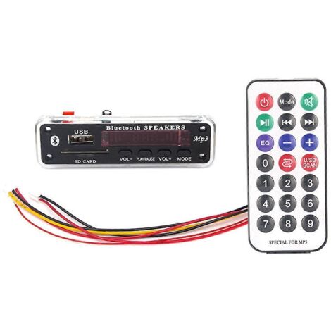 Carte décodeur audio Bluetooth 5.0 12 V, module audio MP3 USB pour voiture (1/4)