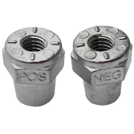 1 paire d'adaptateurs de bornes de batterie positives et négatives à filetage 3/8 pouce -- (1/5)