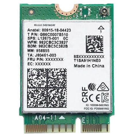 Pour carte WiFi 9461NGW, adaptateur sans fil double bande 2,4 GHz/5 GHz 9461-- (1/5)