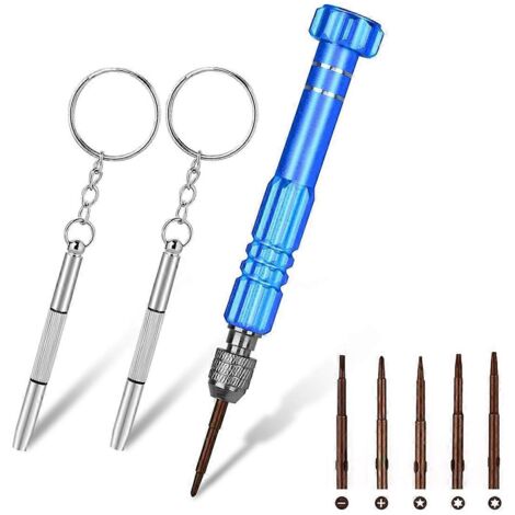 Kit de réparation de lunettes avec tournevis, jeu de 6 tournevis en 1 (1/5)