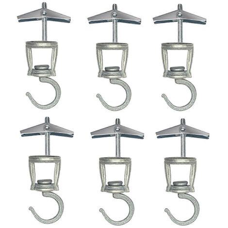 Crochets de plafond pour plantes suspendues, lot de 6, crochets métalliques pour plantes. (1/5)